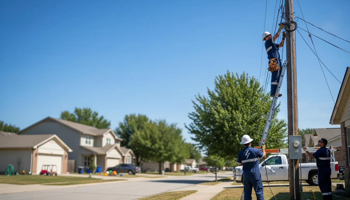 Residential electrician providing installation services in Harker Heights, TX